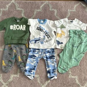 Baby Boy 6-12 month dinosaur clothing set